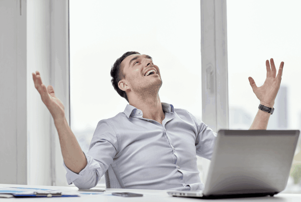 happy business man