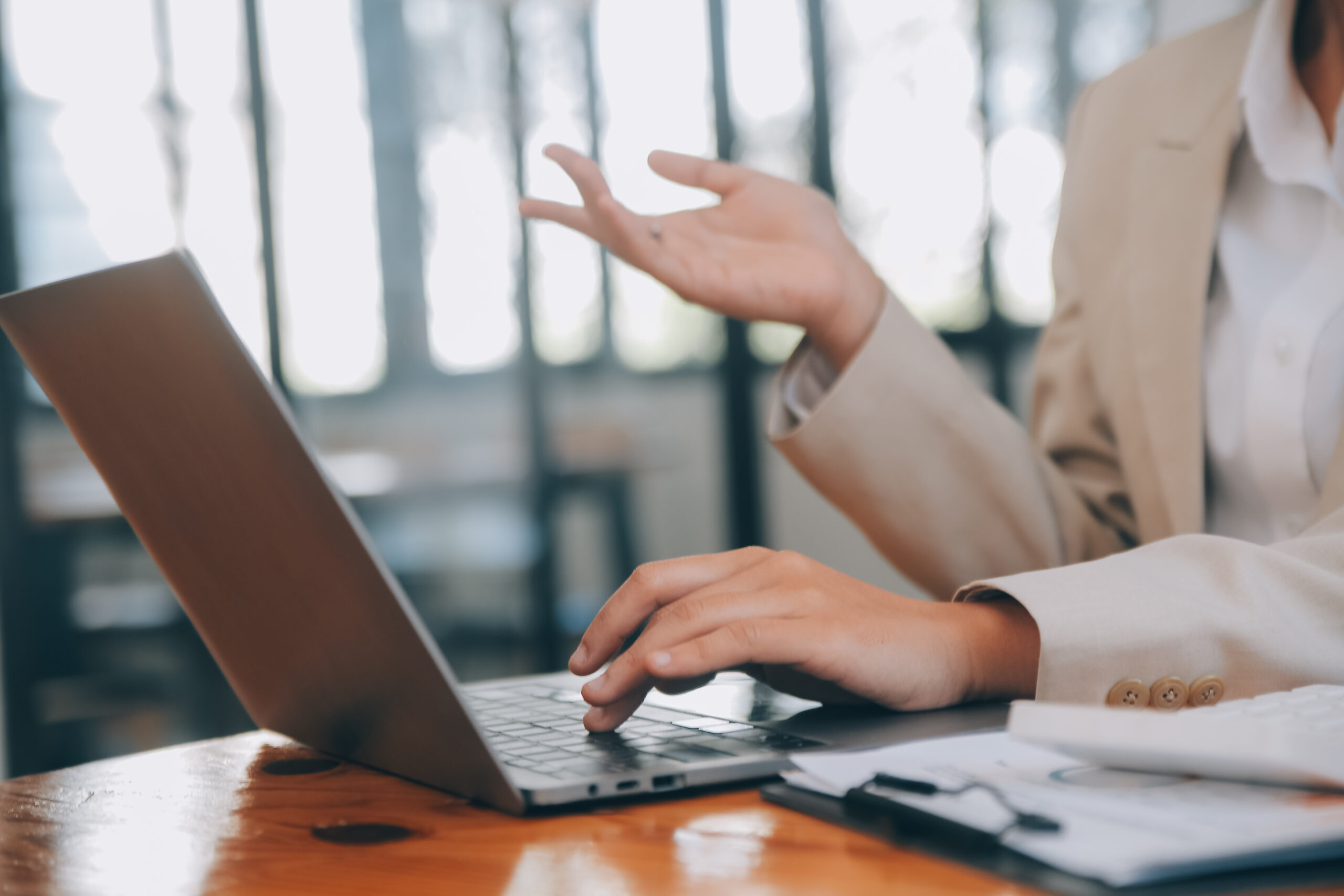 Business team celebrating success