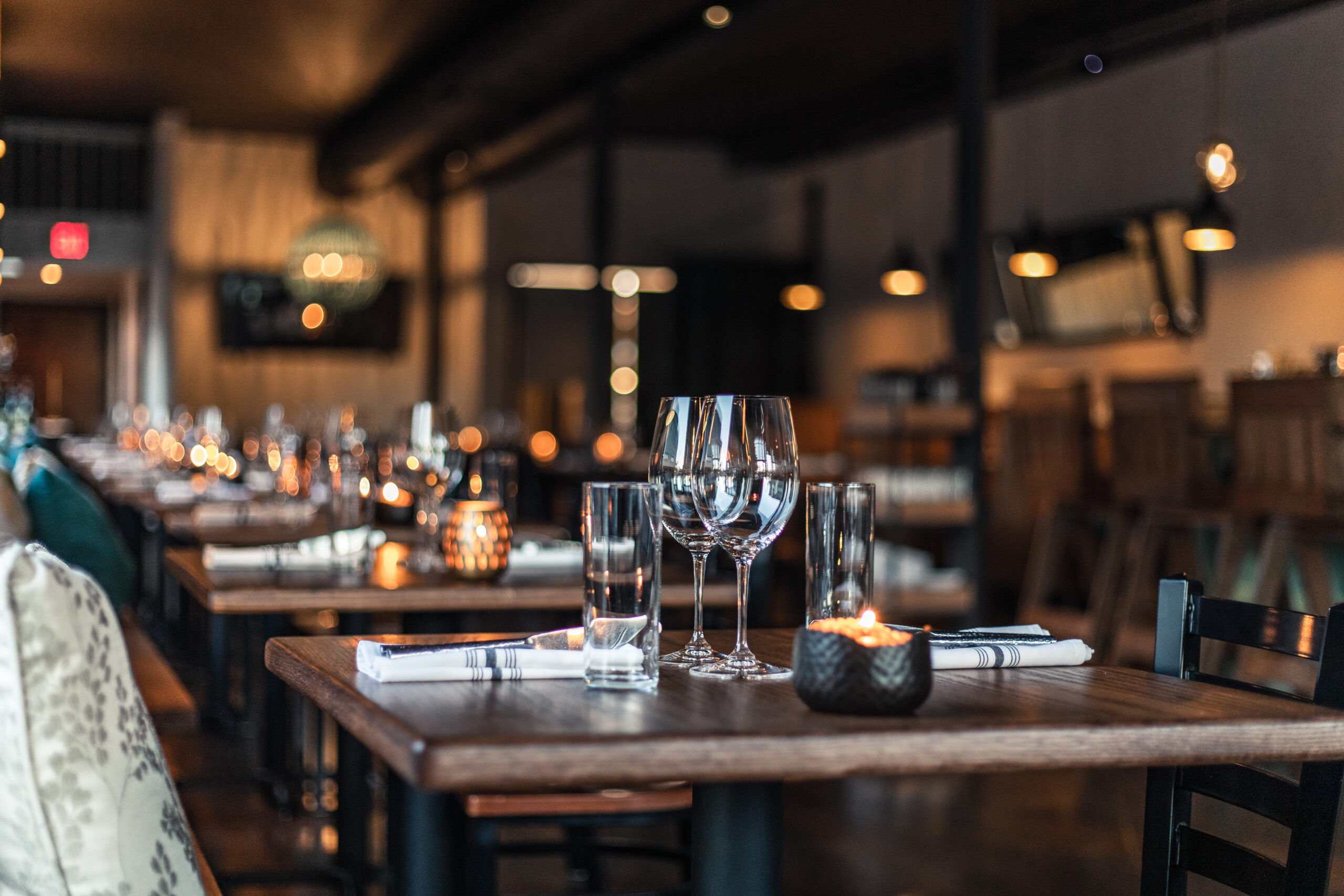 Interior of a restaurant