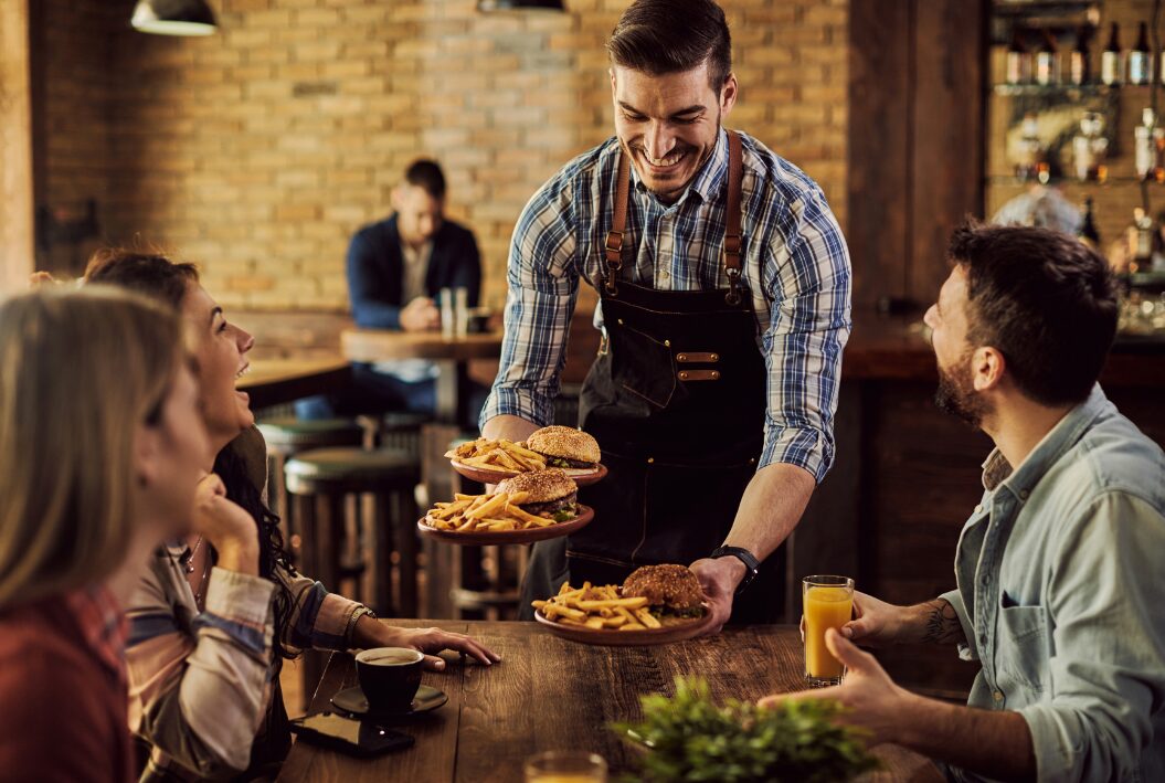 Restaurant website support visual